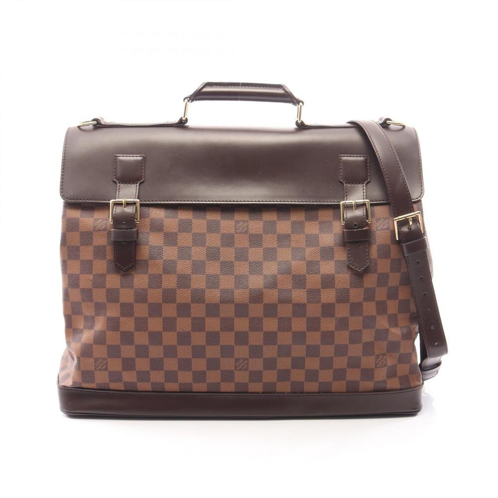 Louis Vuitton West End Boston Bag Canvas Leather Damier Brown
